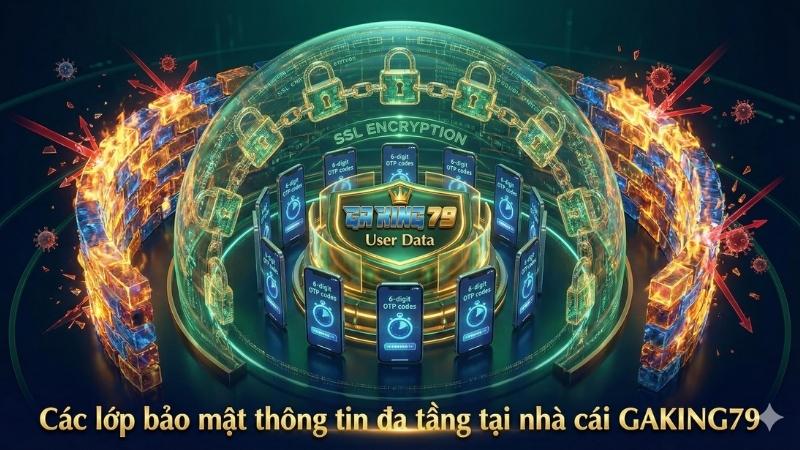Các lớp bảo mật thông tin đa tầng tại nhà cái GAKING79