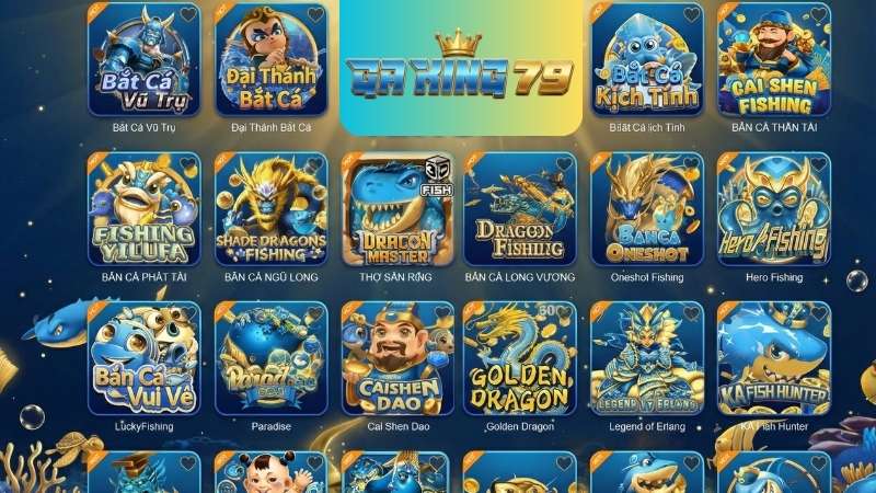 Các trò chơi bắn cá hot nhất tại GAKING79