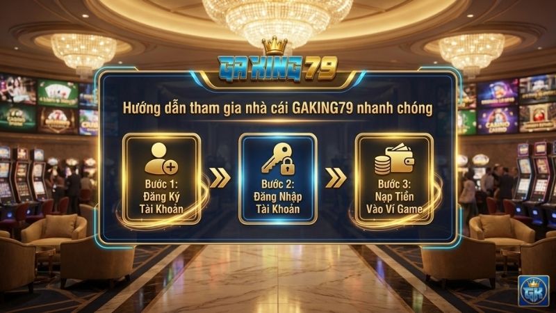 Hướng dẫn tham gia nhà cái GAKING79 nhanh chóng