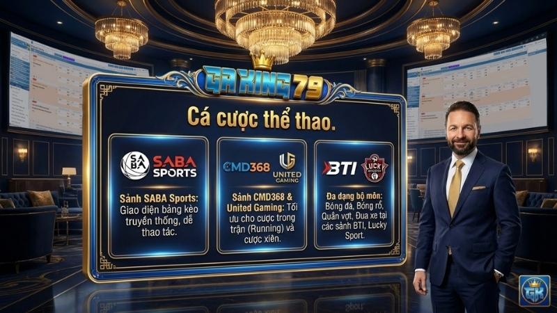 Sảnh cá cược thể thao GAKING79 