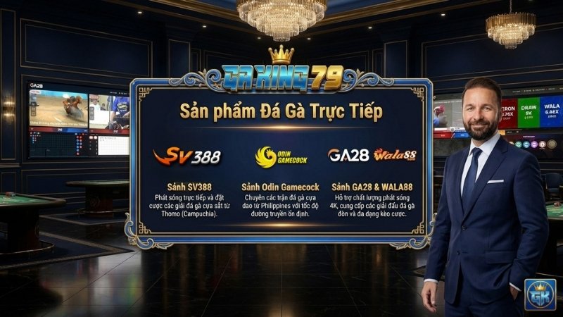 Sản phẩm đá gà trực tuyến tại GAKING79